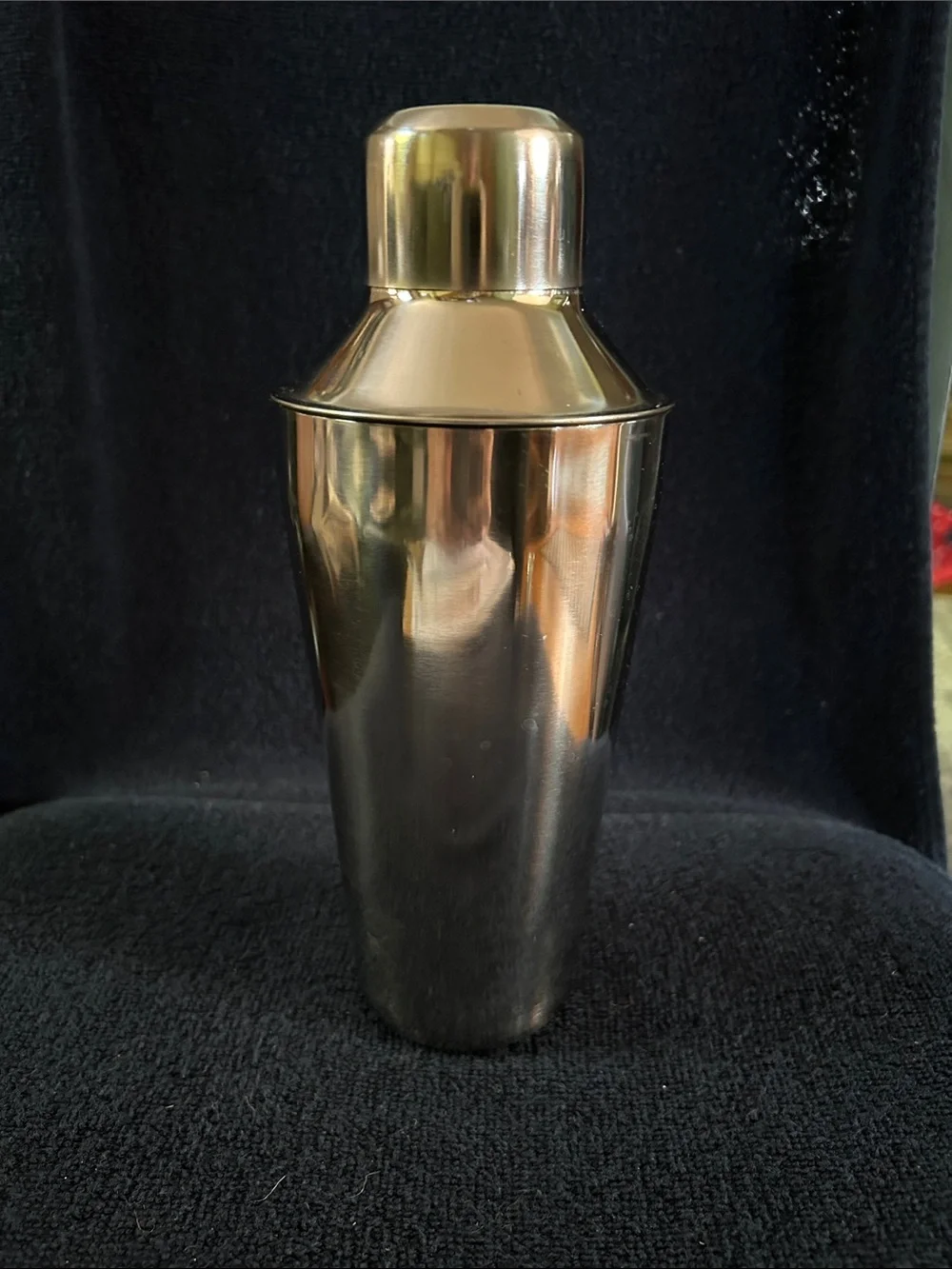 Sleek High Shine Stainless Steel Cocktail Shaker